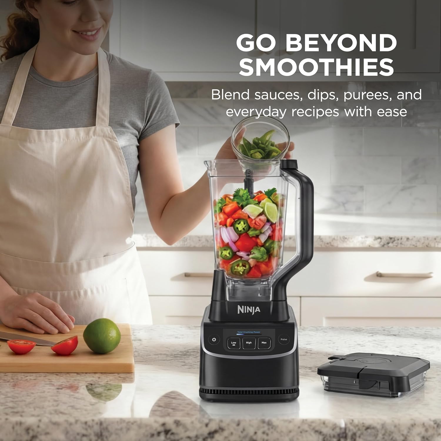 Ninja UltraCrush Professional Blender | 1000W Power, XL 72-oz.* Pitcher | Total Crushing Technology | 3 Manual Speeds for Smoothies, Sauces & More | Full-Size Countertop | Black | BP201 (2026) - Image 5